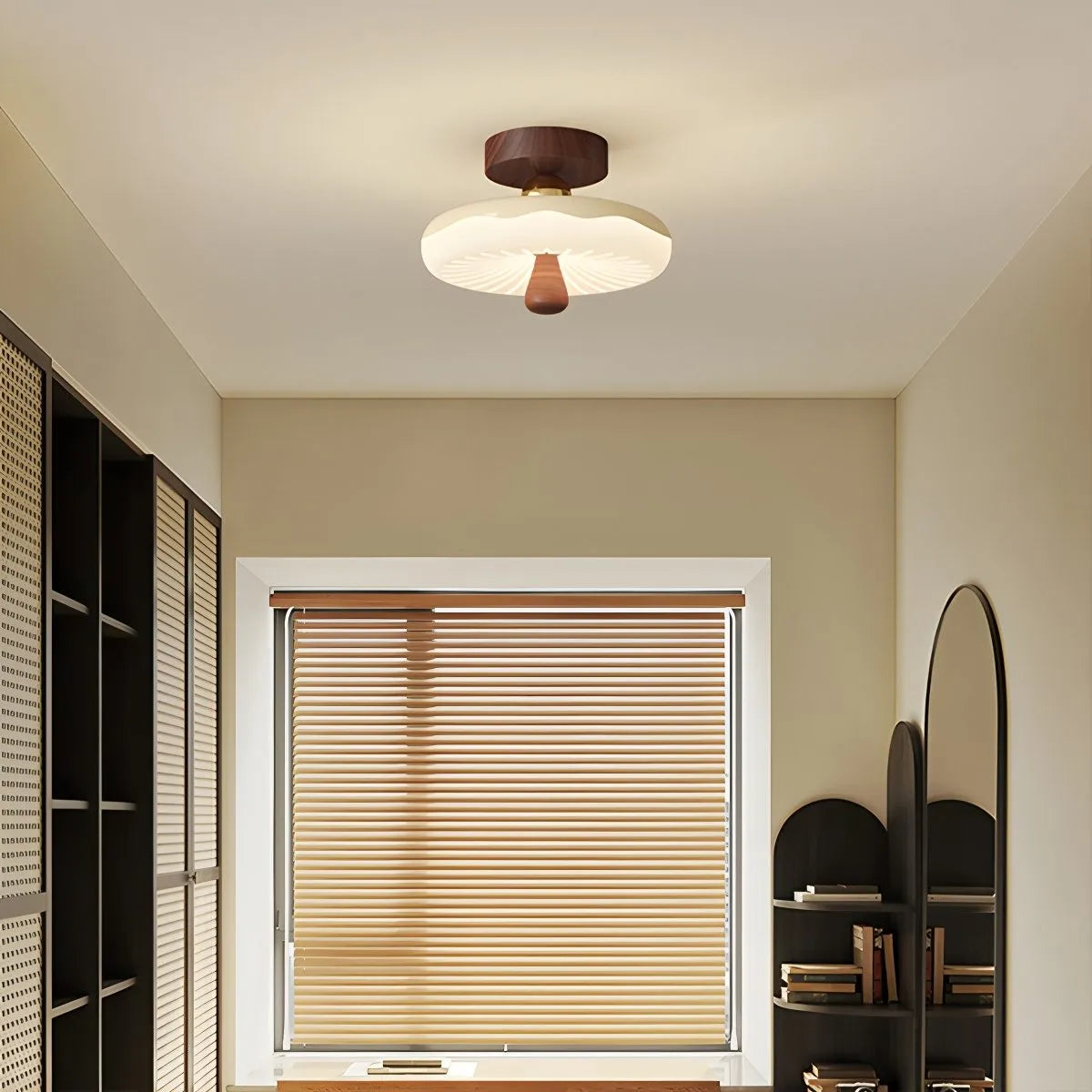 Antizer Vintage Cream Mini Ceiling Light for Hallway
