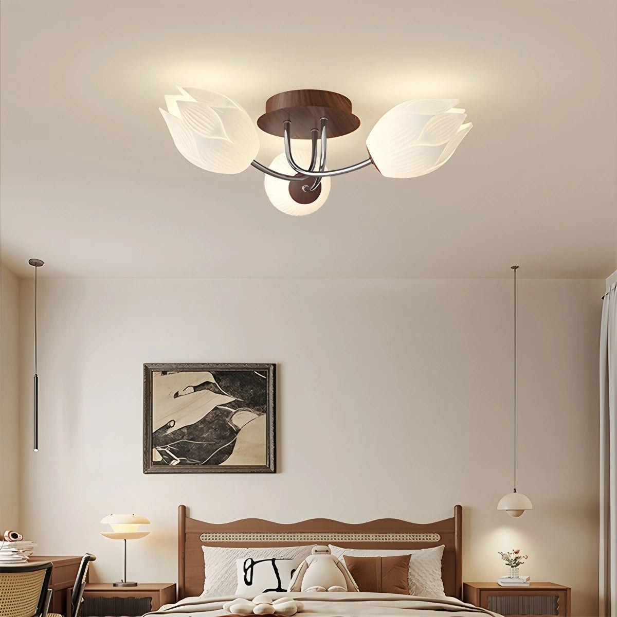 Antizer Medieval Flower Ceiling Lamp for Living Room