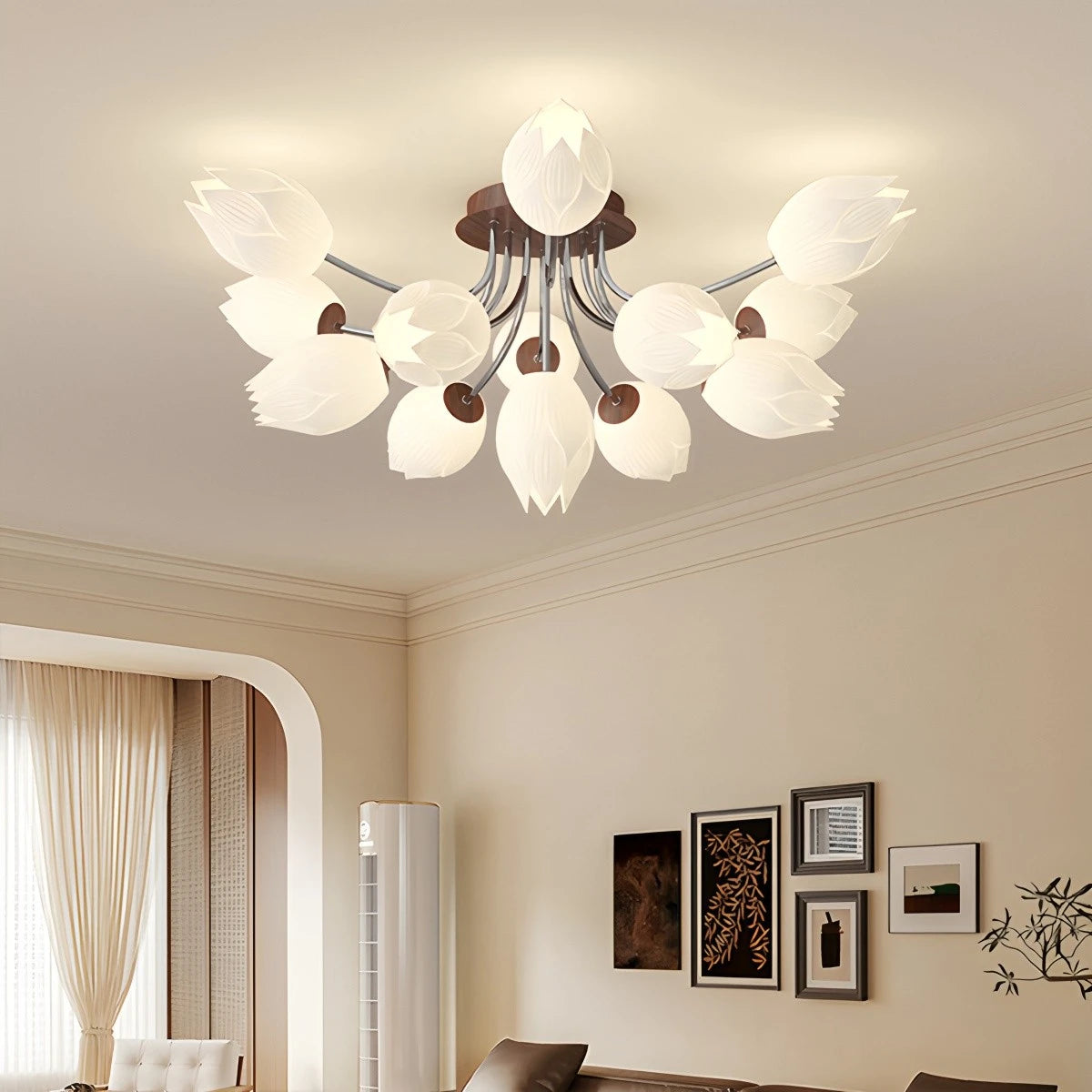 Antizer Medieval Flower Ceiling Lamp for Living Room