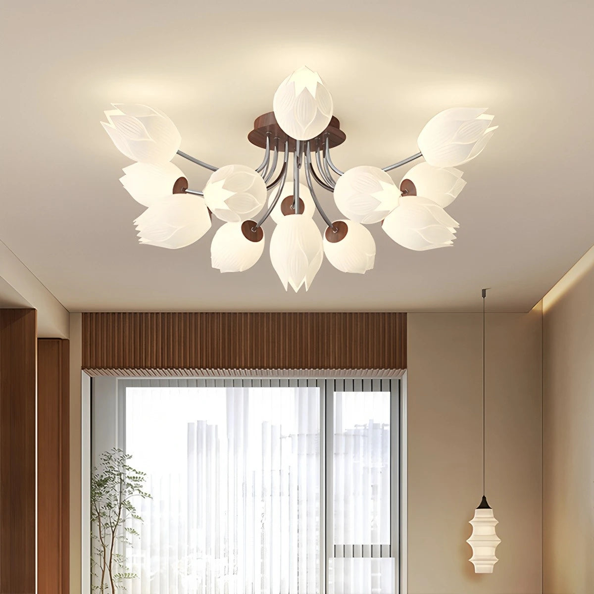 Antizer Medieval Flower Ceiling Lamp for Living Room