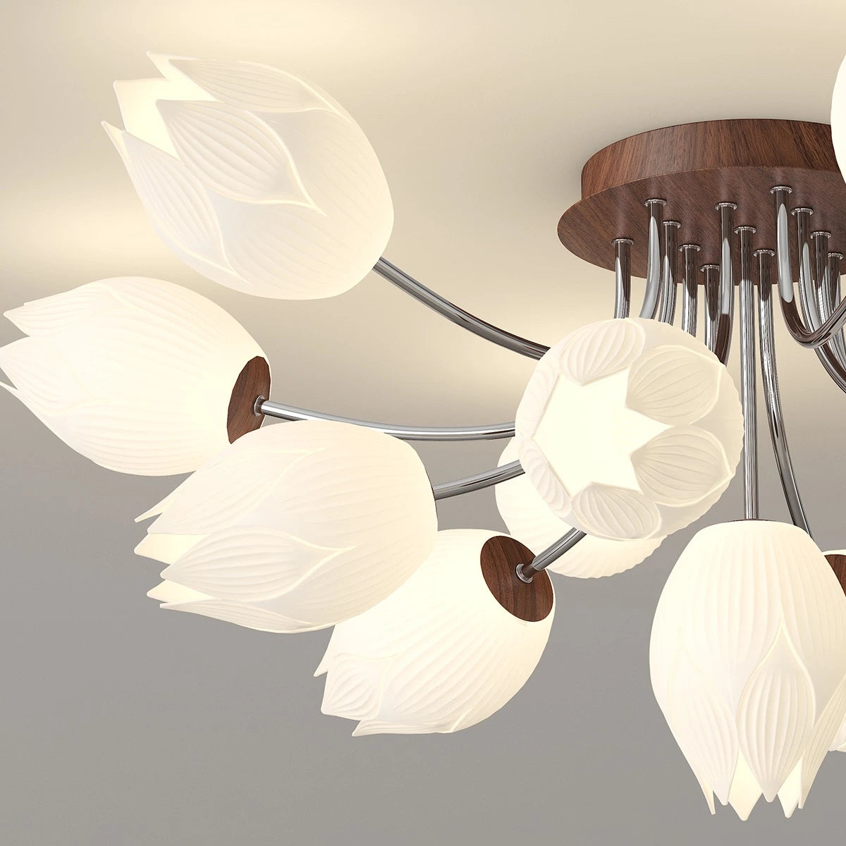 Antizer Medieval Flower Ceiling Lamp for Living Room