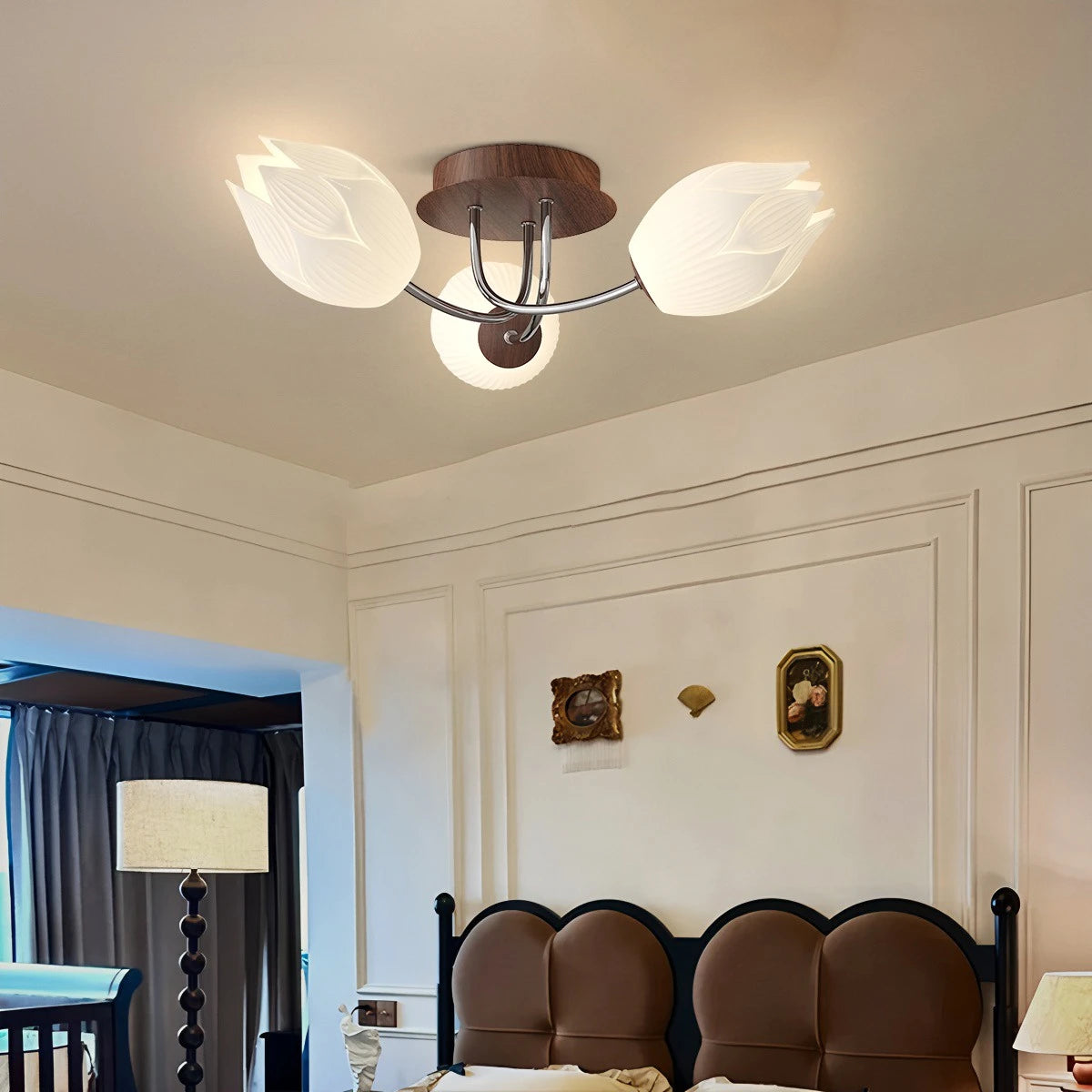 Antizer Medieval Flower Ceiling Lamp for Living Room
