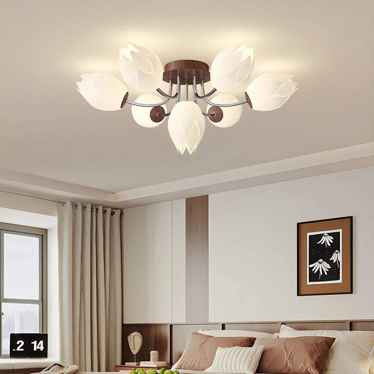 Antizer Medieval Flower Ceiling Lamp for Living Room