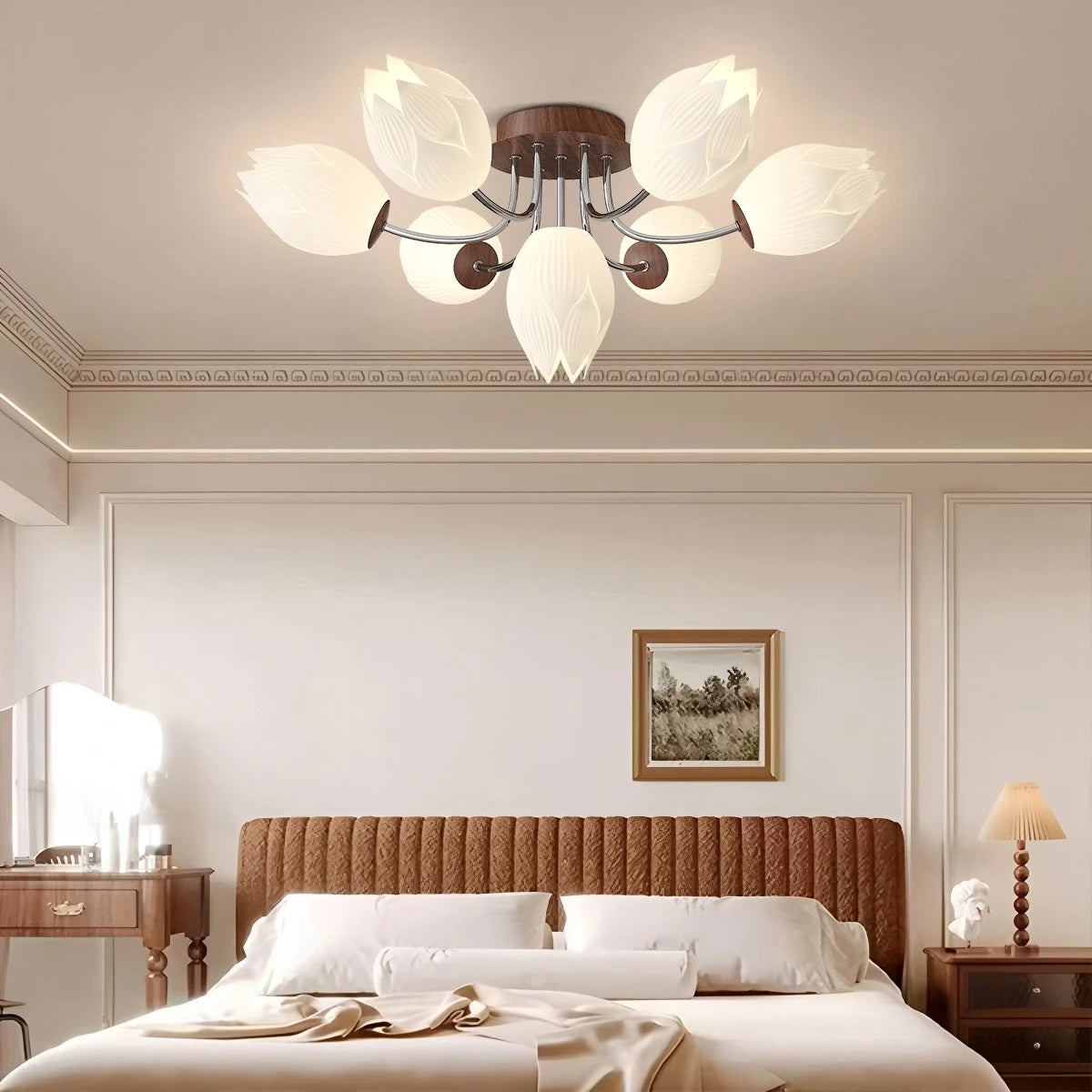 Antizer Medieval Flower Ceiling Lamp for Living Room