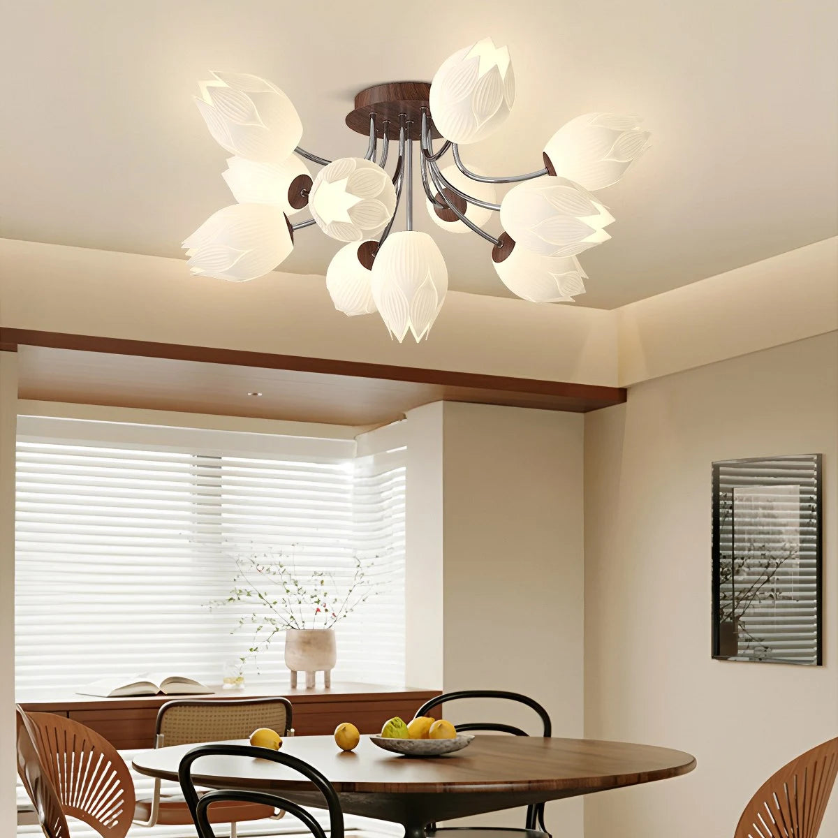 Antizer Medieval Flower Ceiling Lamp for Living Room