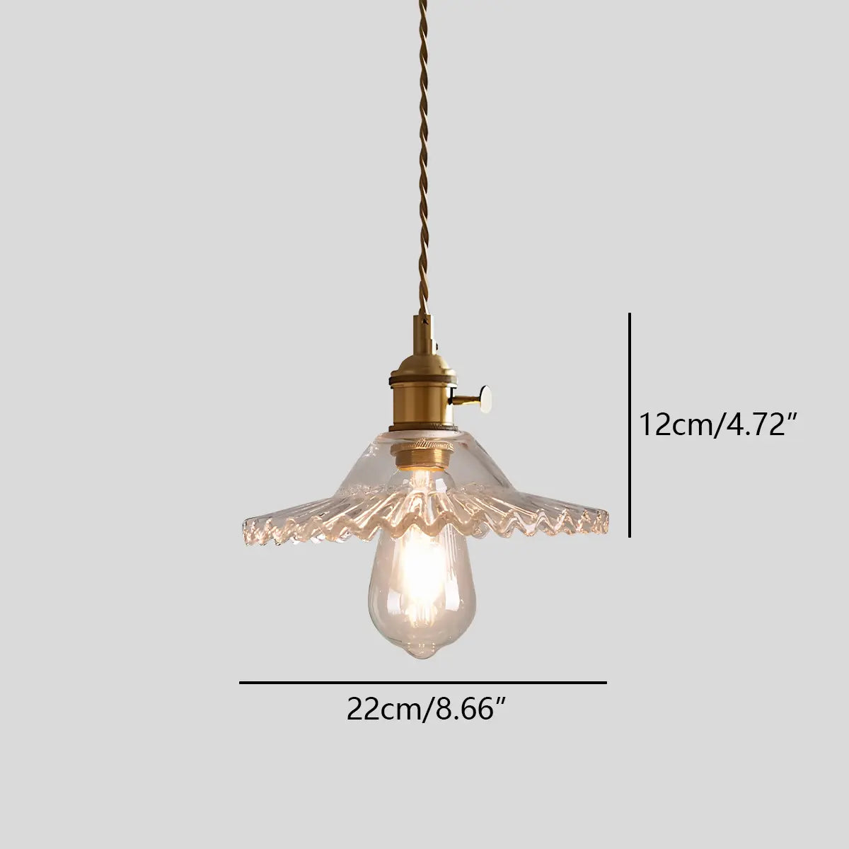 Antizer Isabel Glass Pendant Light for Kitchen Island