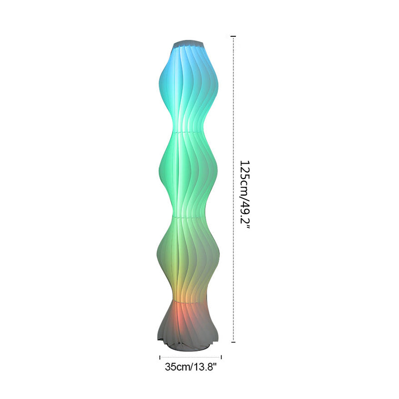 Wave Column Floor Lamp