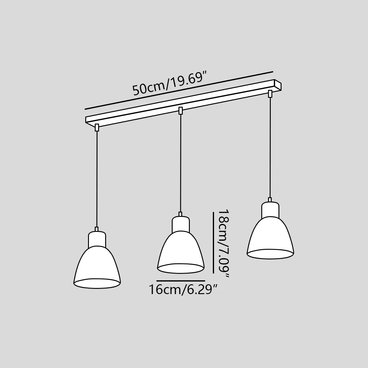 Antizer Colorato Aluminum Pendant Light for Kitchen