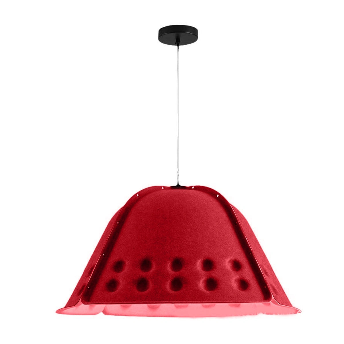 Antizer Clock Shaped Hot Pressed Acoustic Pendant Light