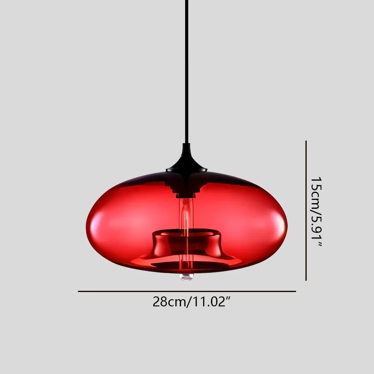 Antizer Colorful Glass Pendant Light for Dining Area