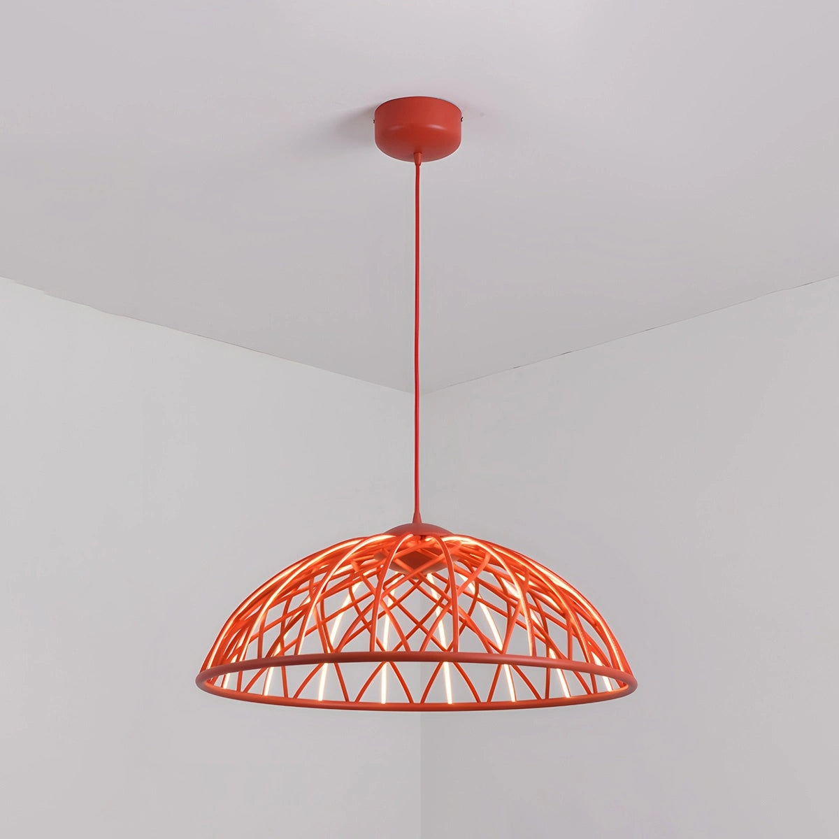 Antizer Modern Woven Mesh Art Pendant Light