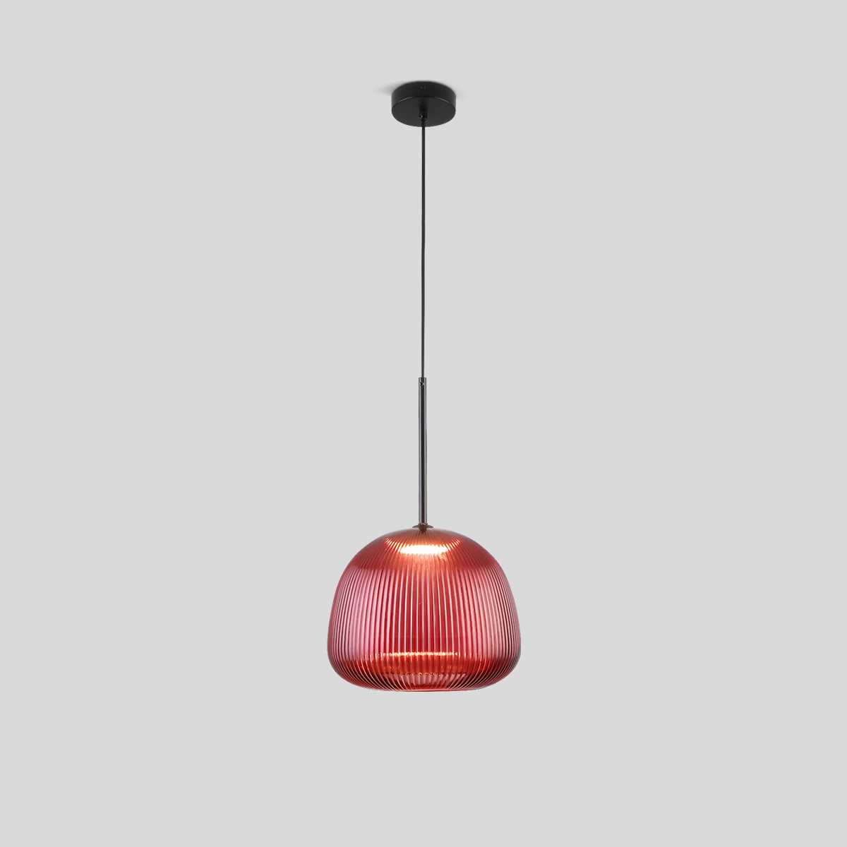 Antizer Nordic Pleated Colored Glass Pendant Light