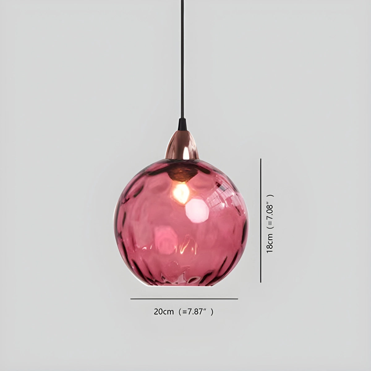 Antizer Colorful Glass Ball Pendant Light for Living Room