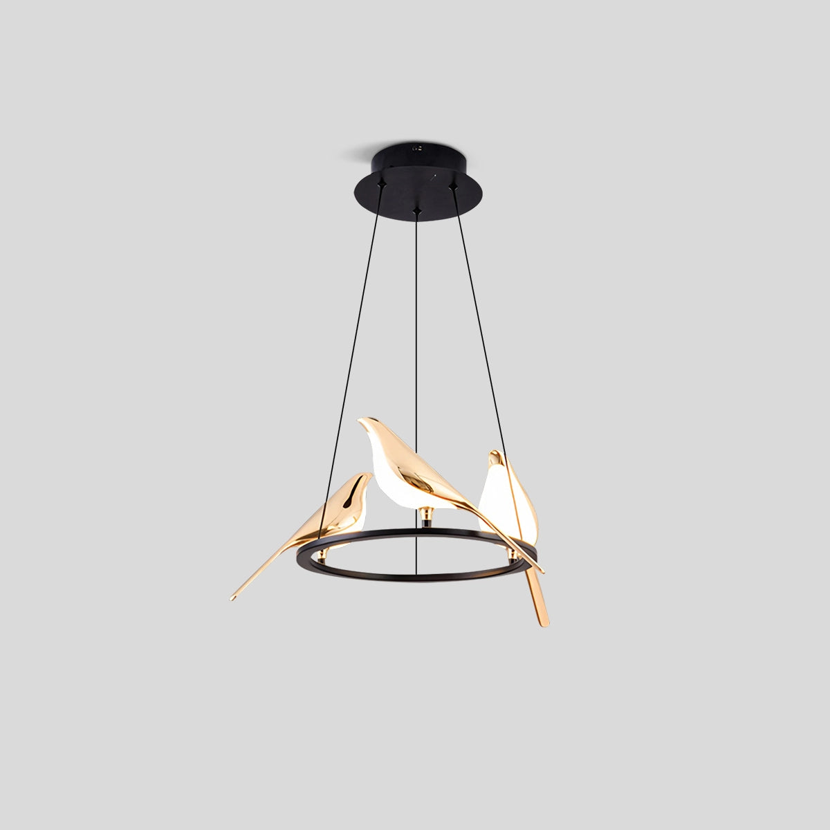 Antizer Modern Gold Birds LED Chandelier