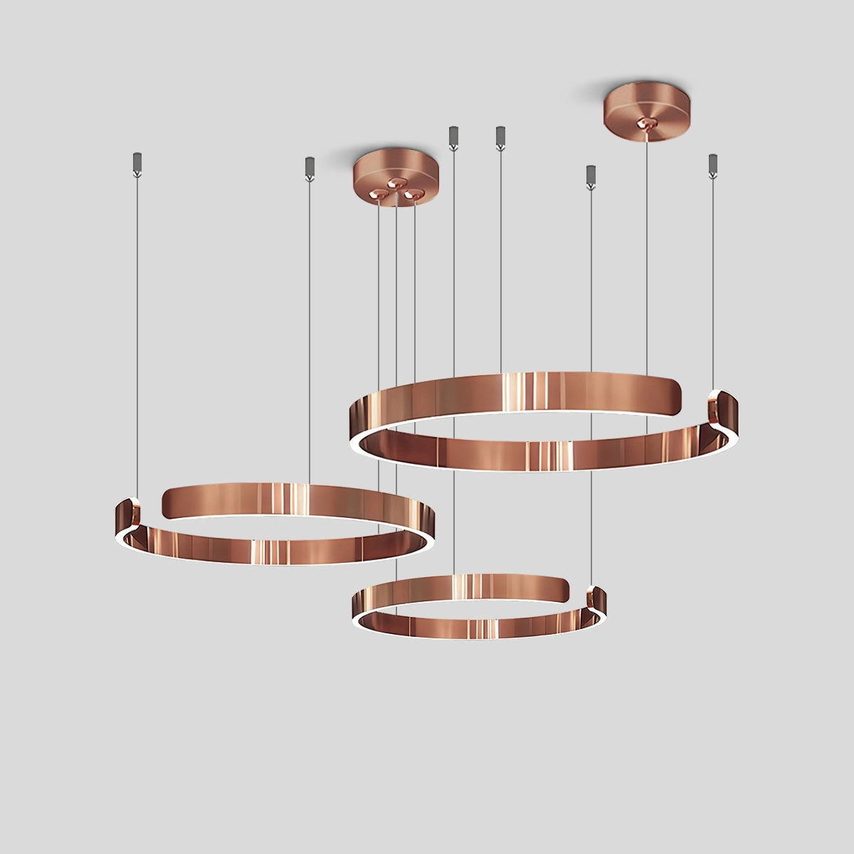 Antizer Modern Ring LED Chandelier for Living Room