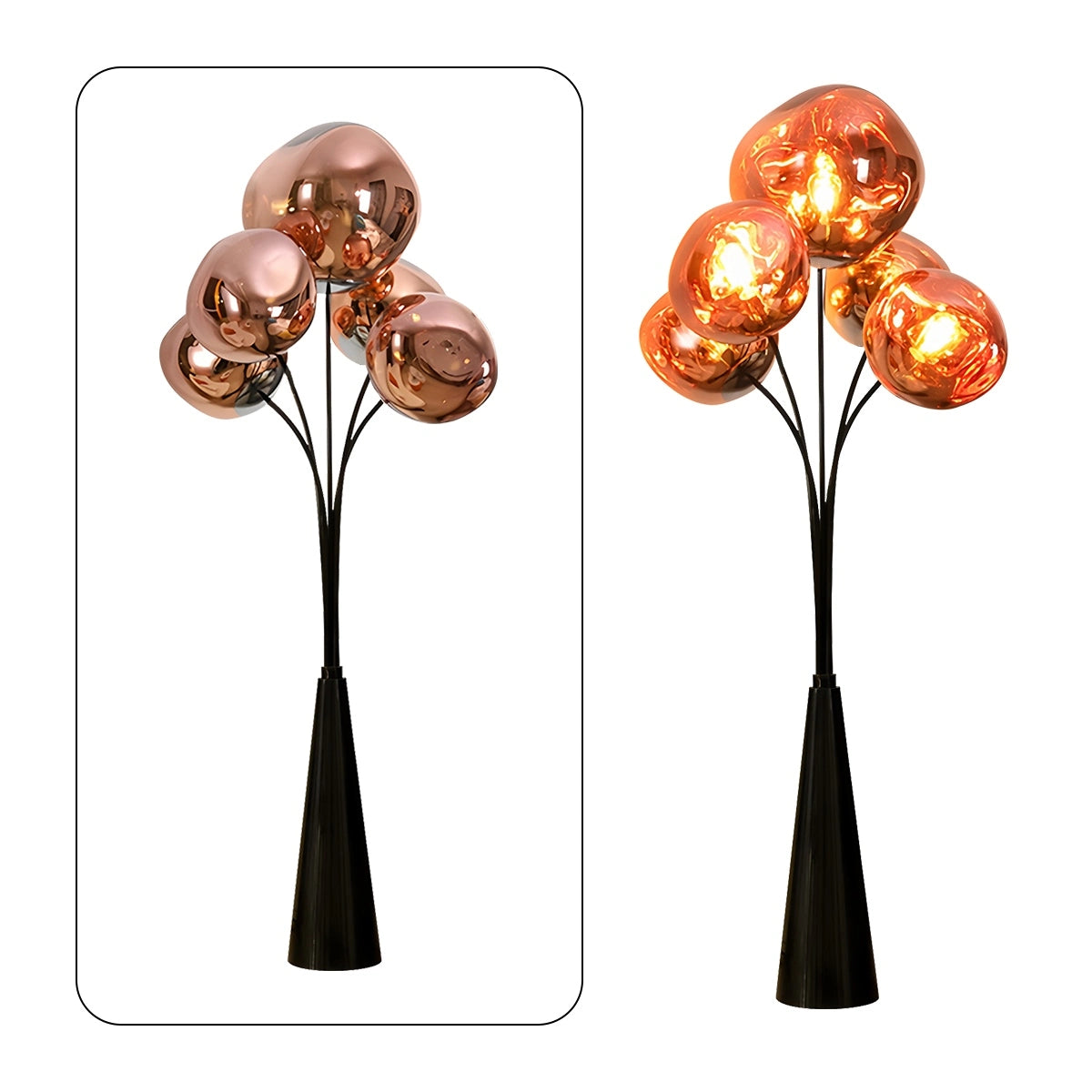 Antizer Modern Lava Multi-Head Floor Lamp