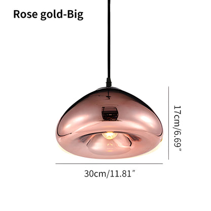 Antizer Modern Bread Shape Glass Pendant Light for Kitchen