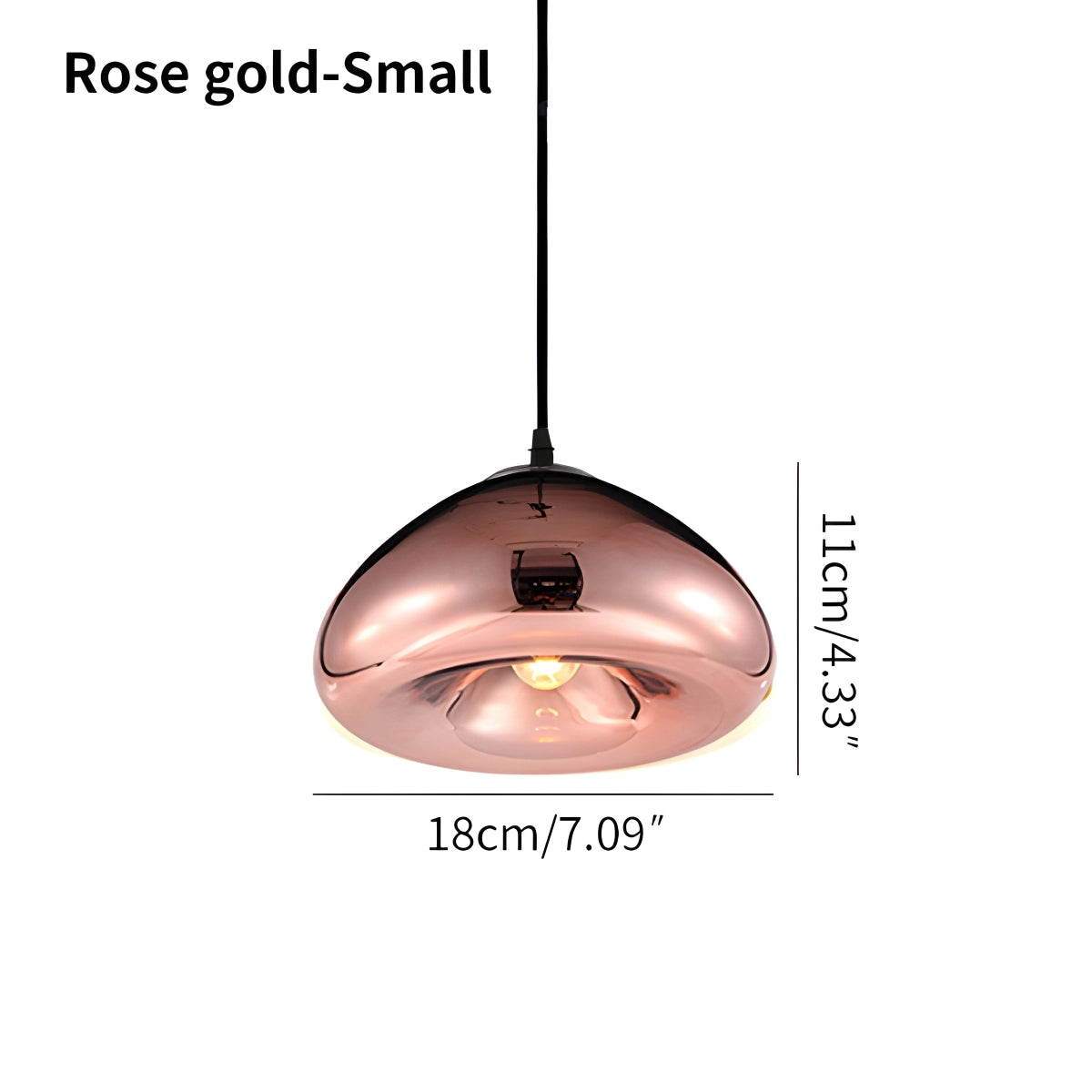 Antizer Modern Bread Shape Glass Pendant Light for Kitchen