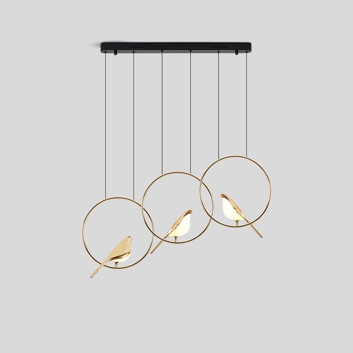 Antizer Modern Gold Birds LED Chandelier