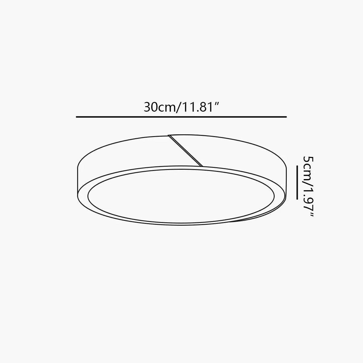 Antizer Minimalist Wood Ceiling Light for Bedroom