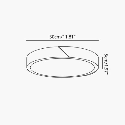 Antizer Minimalist Wood Ceiling Light for Bedroom