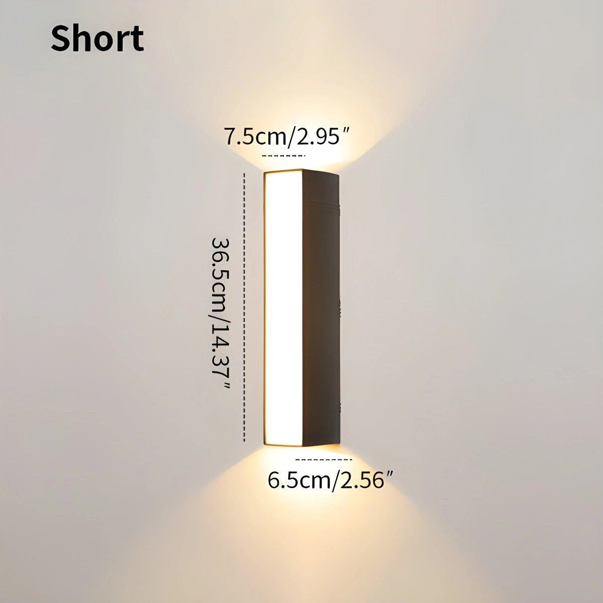 Antizer Outdoor Waterproof LED Strip Aluminum Wall Sconce