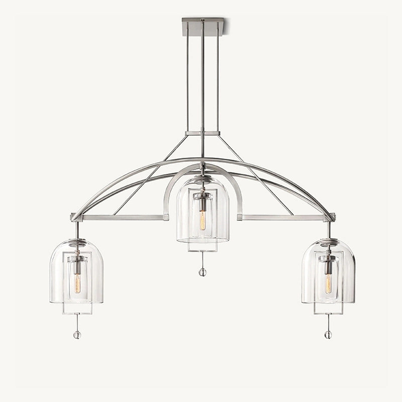 Antizer Bell Glass Chandelier for Living Room