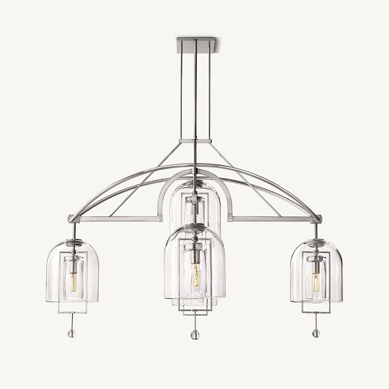 Antizer Bell Glass Chandelier for Living Room