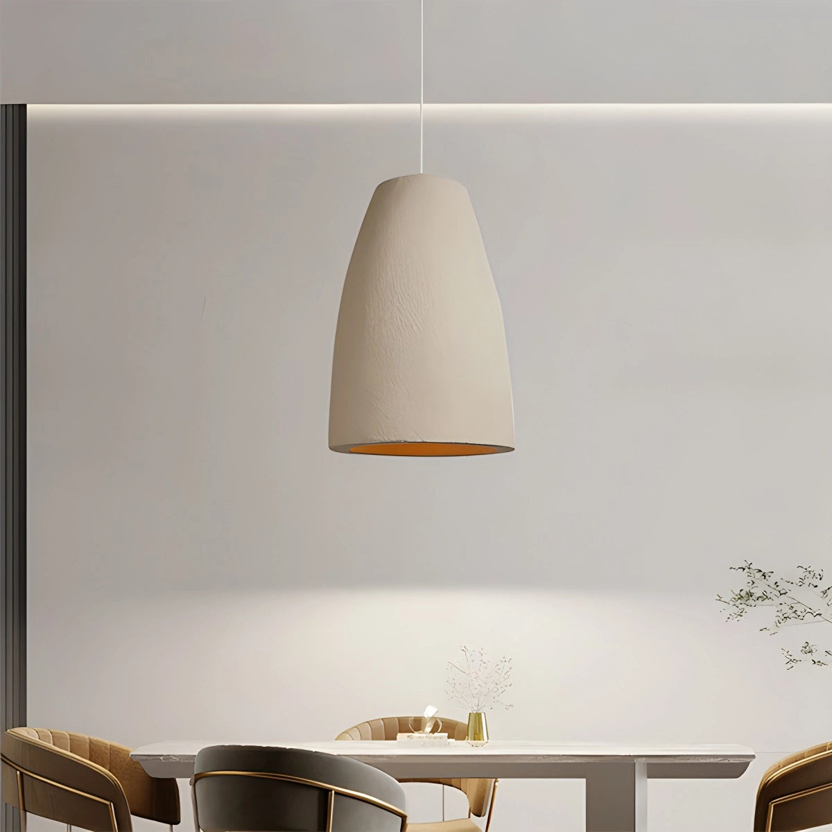 Simple Gypsum Pendant Lights