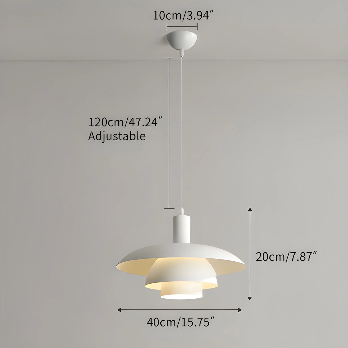 Antizer Nordic UFO Restaurant Pendant Light for Kitchen Island