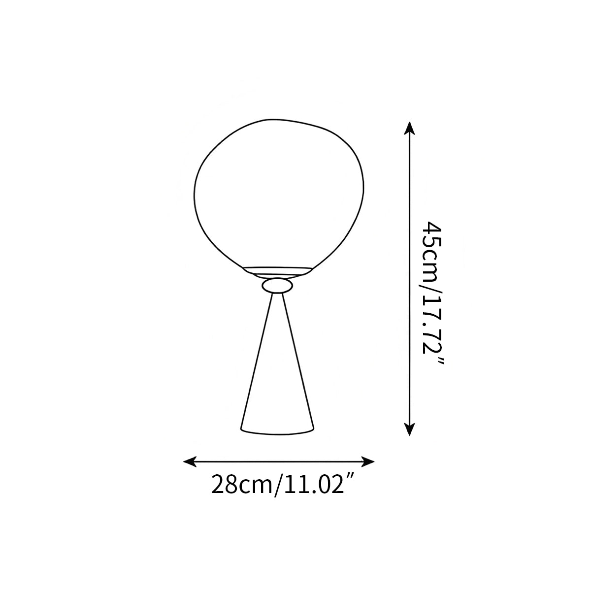 Antizer Lava Cone Fat Table Lamp