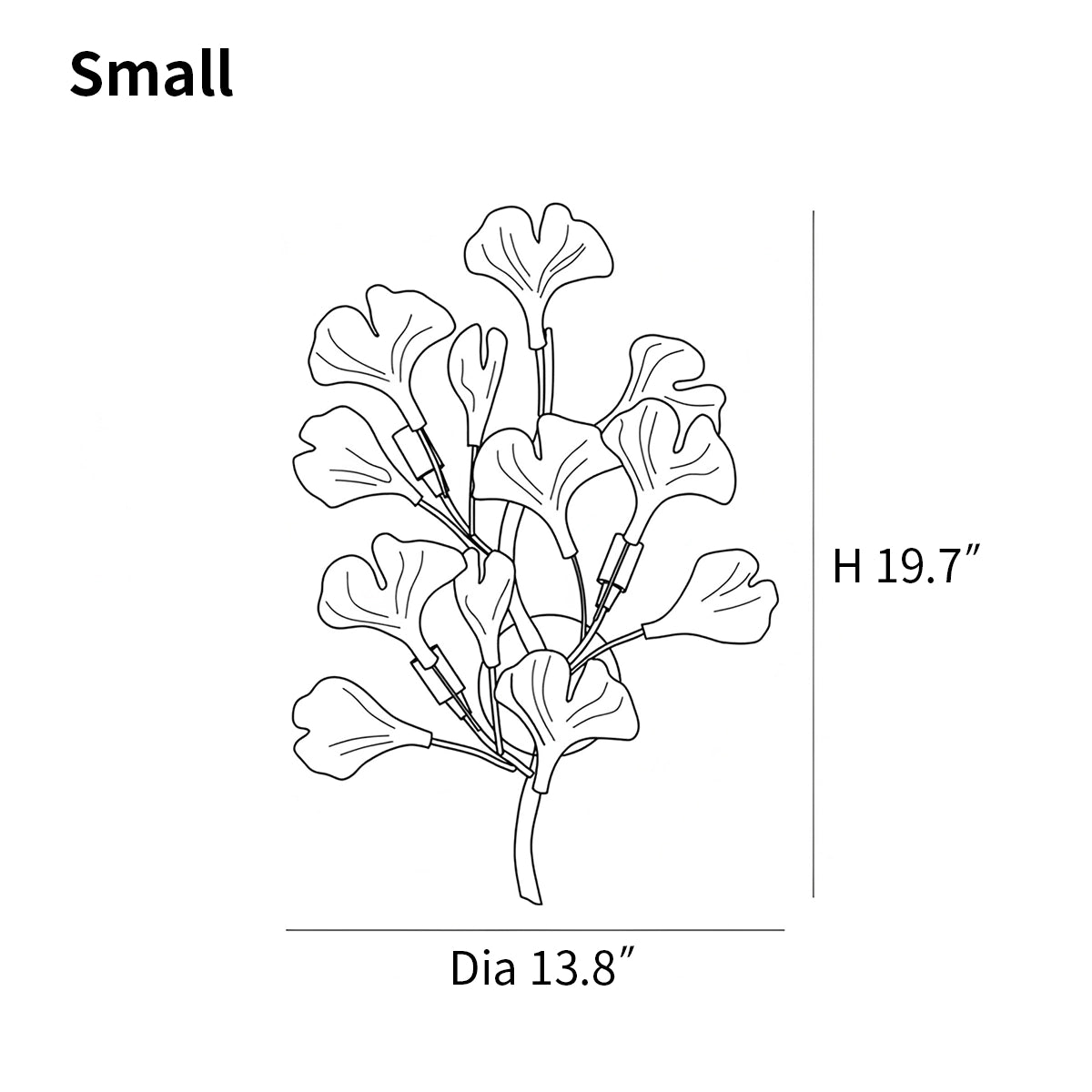 Antizer Ginkgo Wall Lamp for Living Room