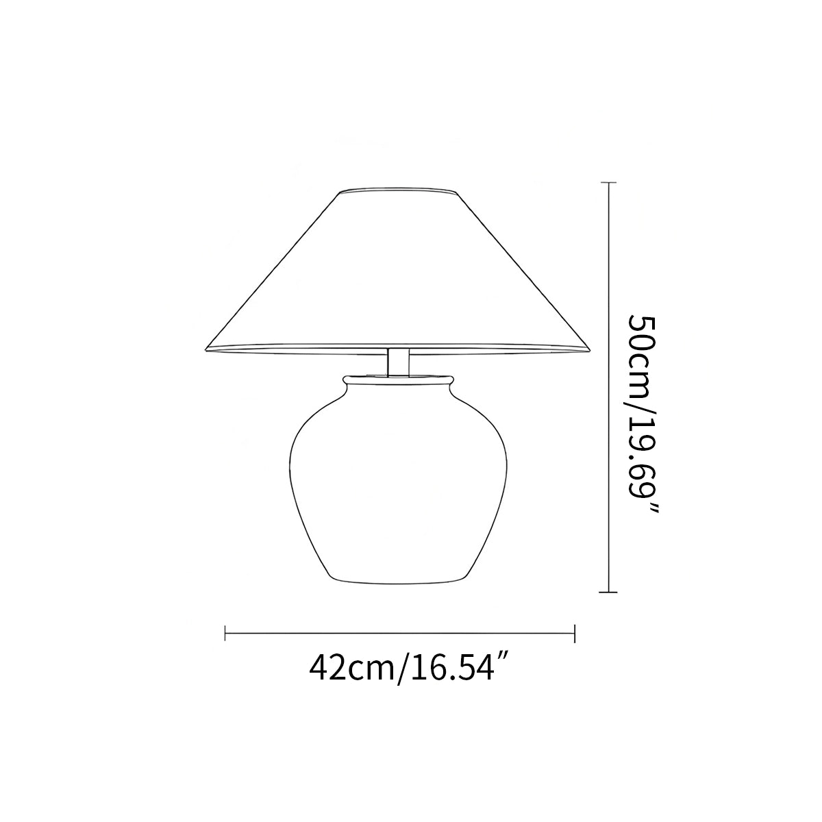 Antizer Retro Ceramic Jar Table Lamp