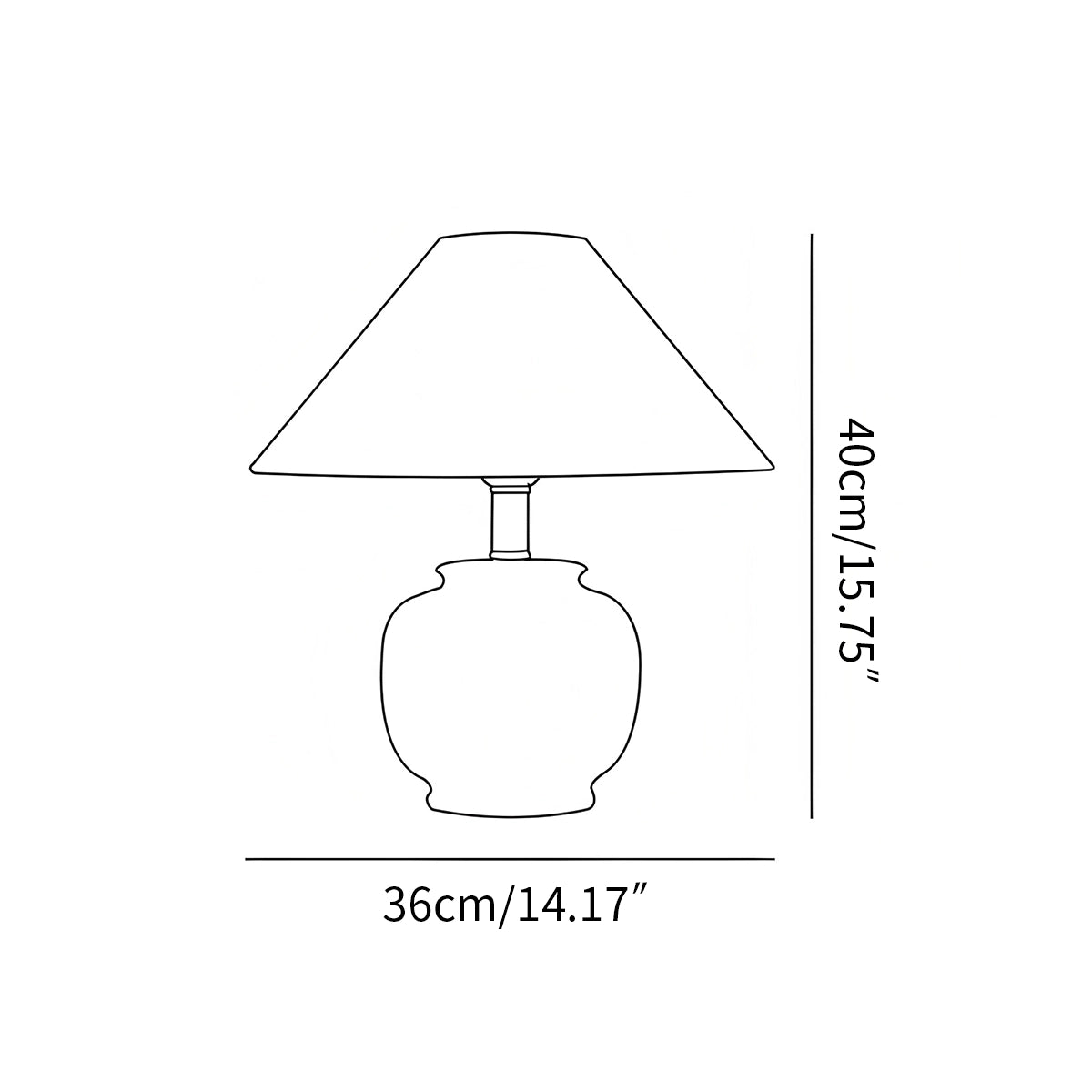 Antizer Ancient Ceramic Table Lamp