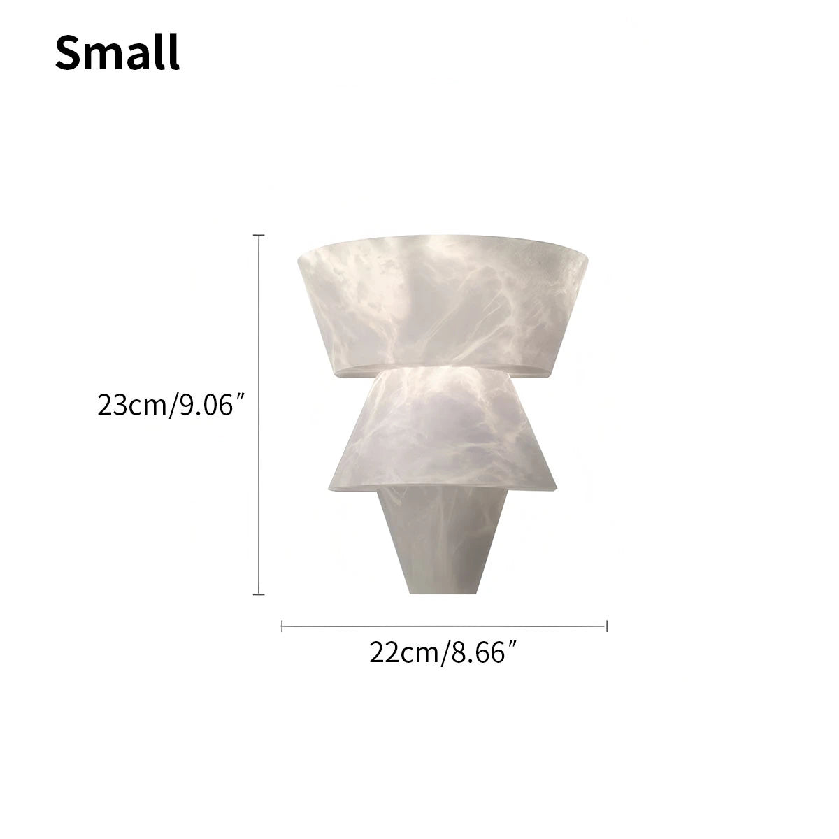 Antizer Cone Splicing Spanish Alabaster Wall Sconce