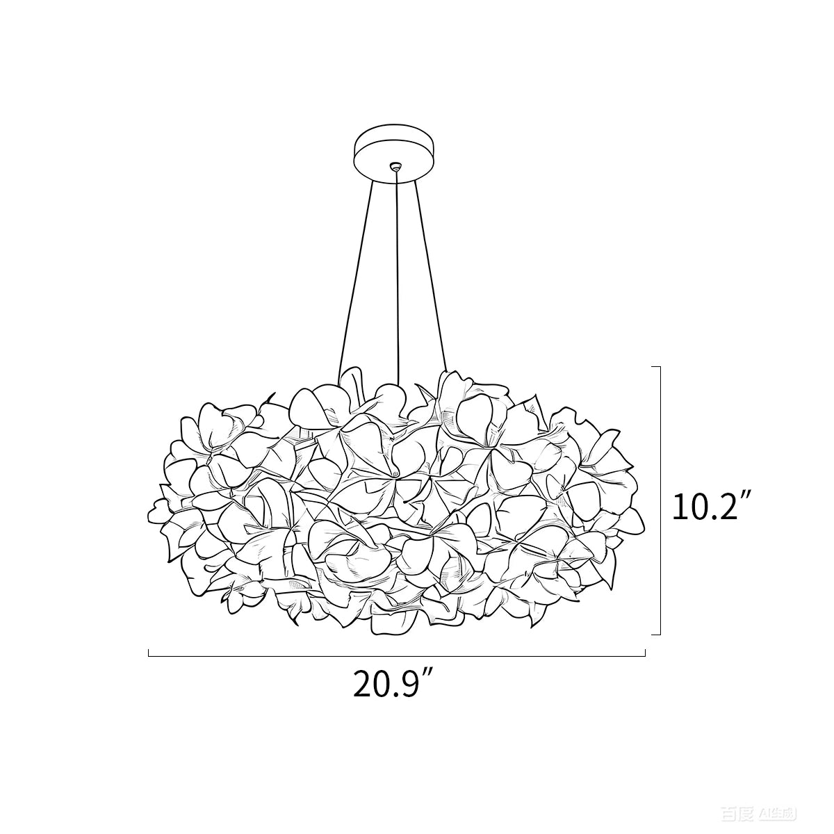 chandelier specifications size