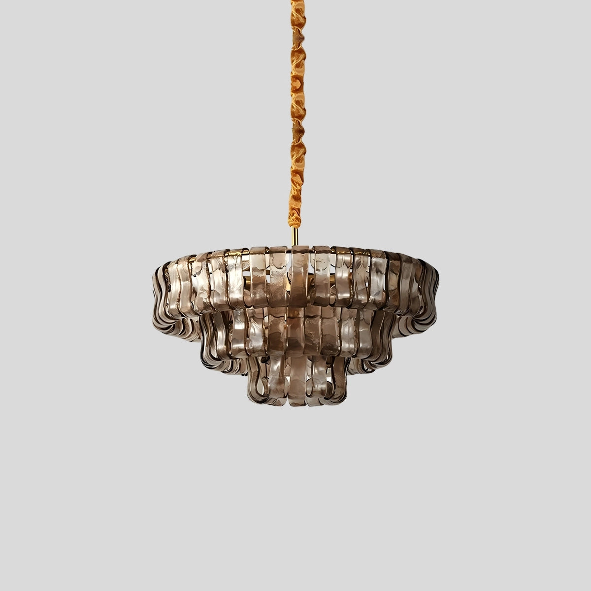 Antizer Light Luxury Murano Ring Layered Glass Chandelier