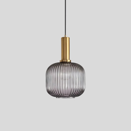 Antizer Nordic Vintage Glass Striped Pendeant Light