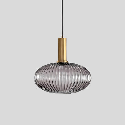 Antizer Nordic Vintage Glass Striped Pendeant Light
