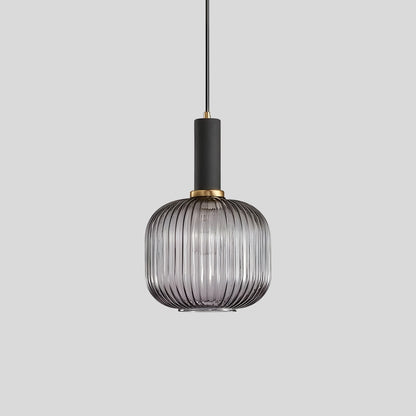 Antizer Nordic Vintage Glass Striped Pendeant Light