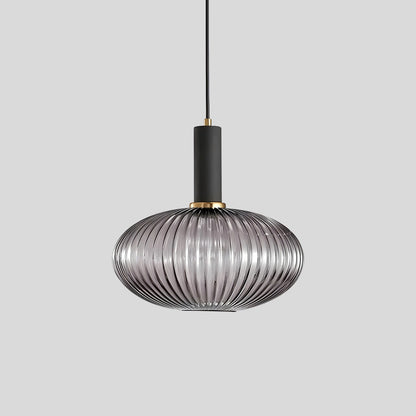 Antizer Nordic Vintage Glass Striped Pendeant Light