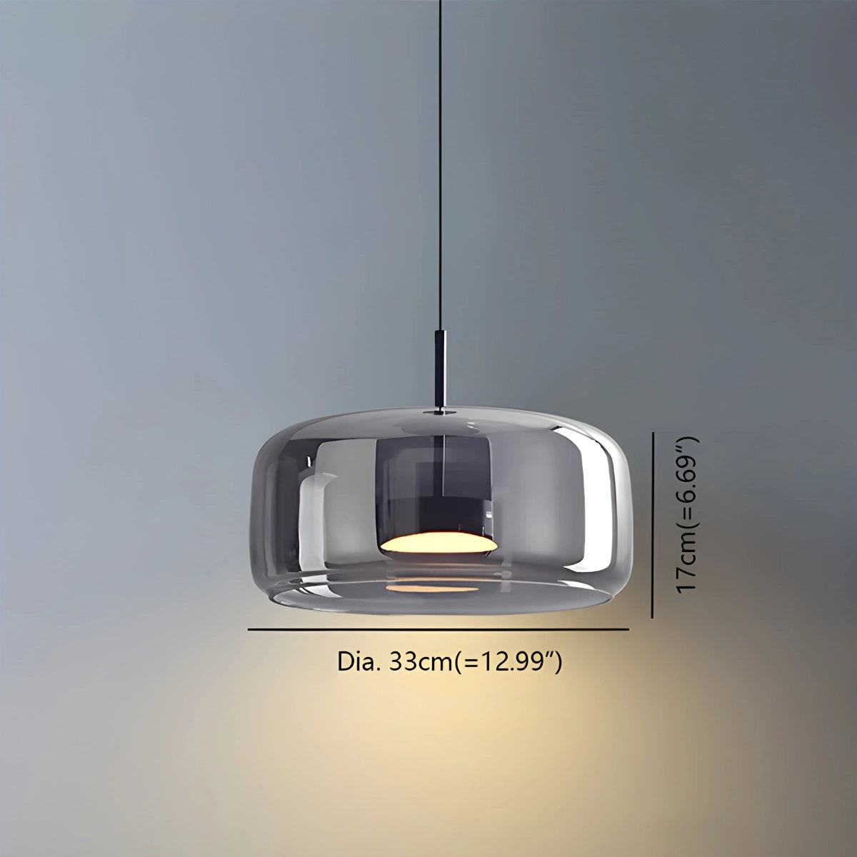 Antizer Morden Glass Pendant Light for Dining Room