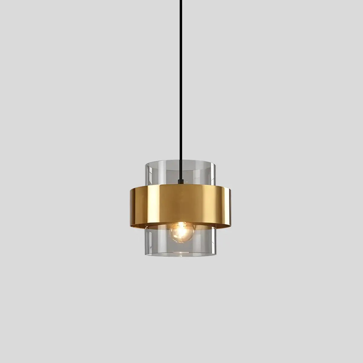 Antizer Azenor Cylindrical Glass Pendant Light for Bedroom
