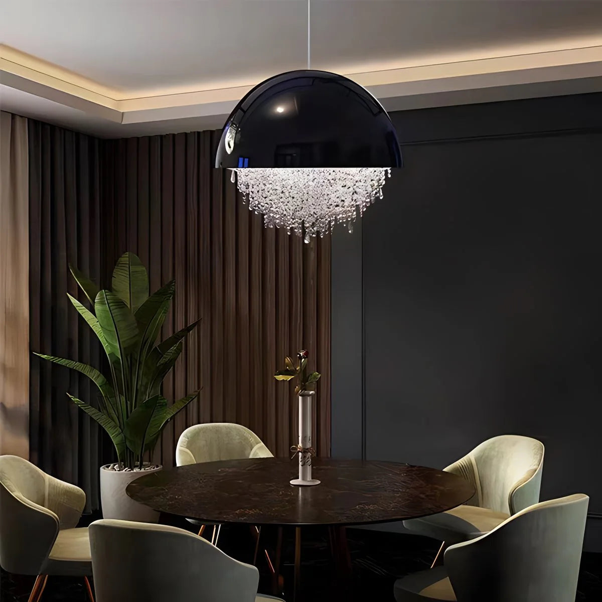 Spherical Crystal Chandelier