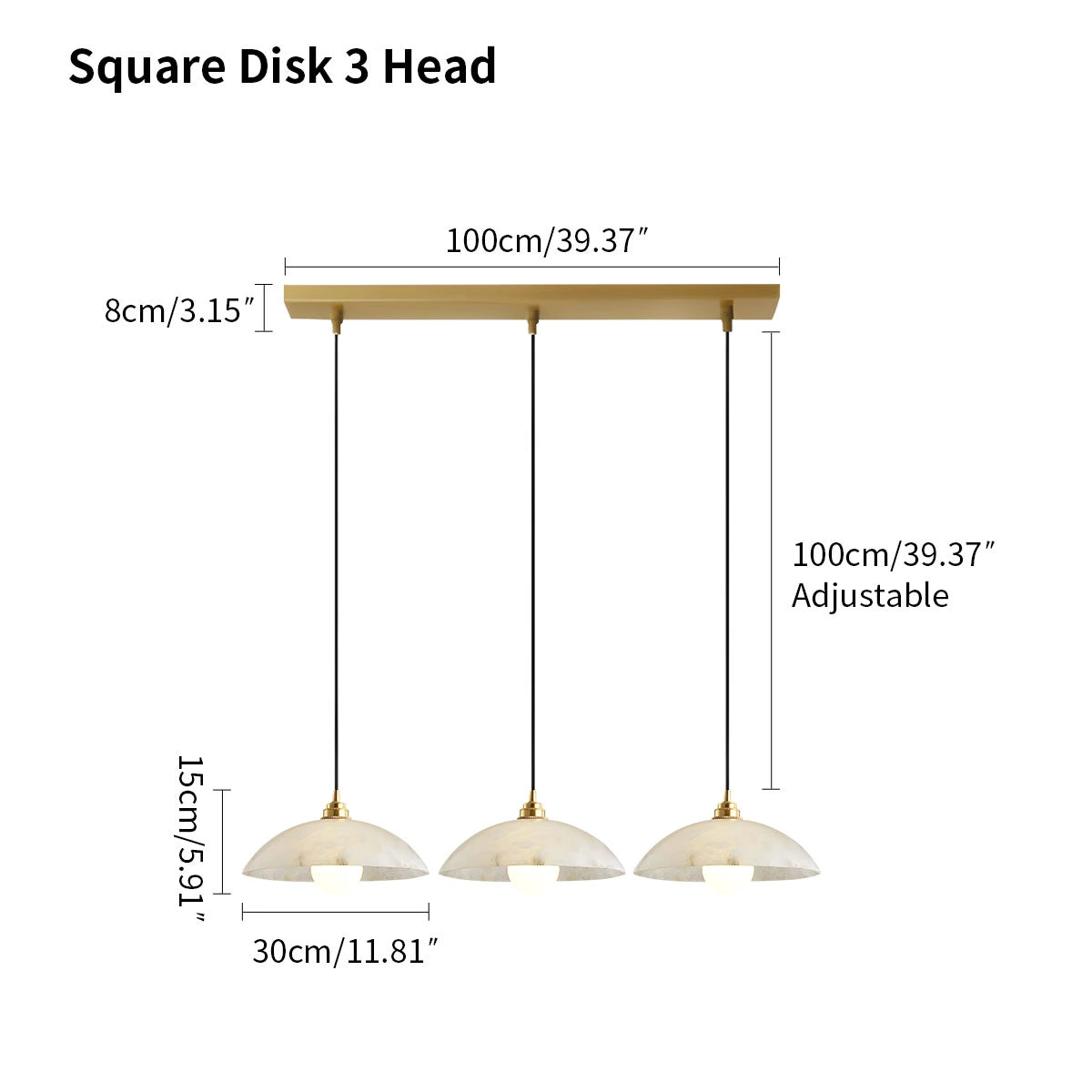 Antizer Dome Spanish Alabaster Pendant Light for Dining Room