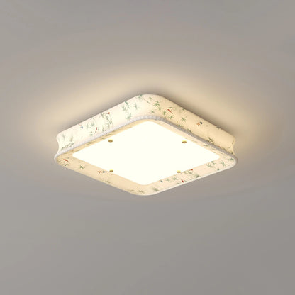 Antizer Retro Fabric Printed Ceiling Lamp for Bedroom