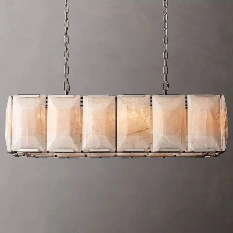 Antizer Harlow Calcite Rectangular Chandelier