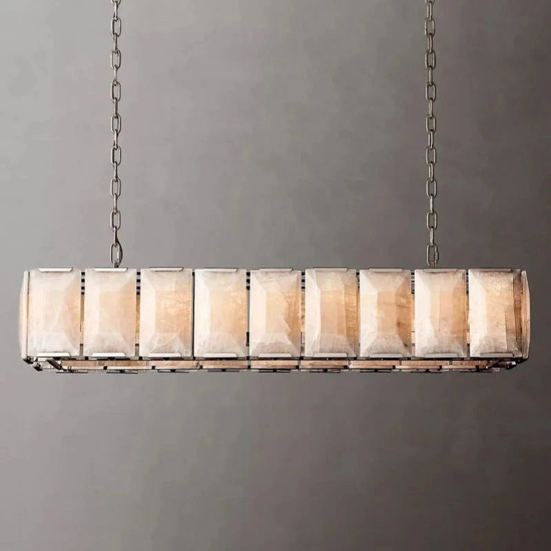 Antizer Harlow Calcite Rectangular Chandelier