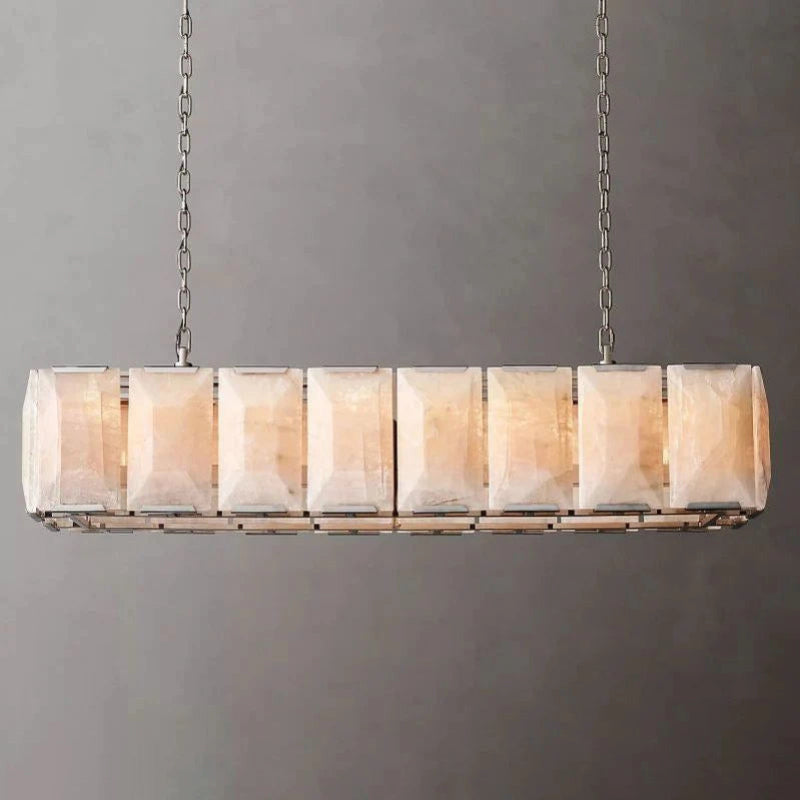 Antizer Harlow Calcite Rectangular Chandelier