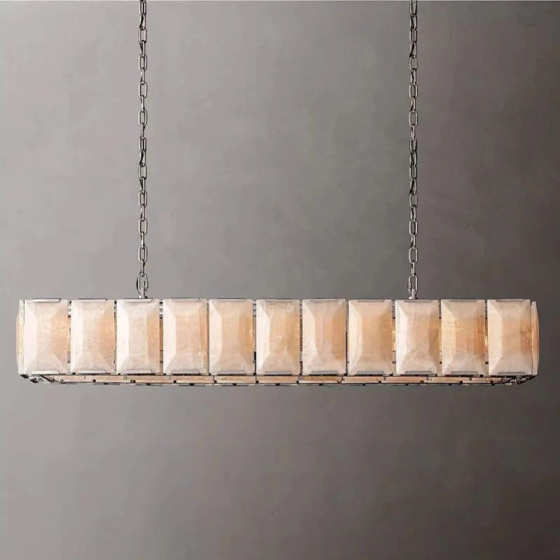 Antizer Harlow Calcite Rectangular Chandelier